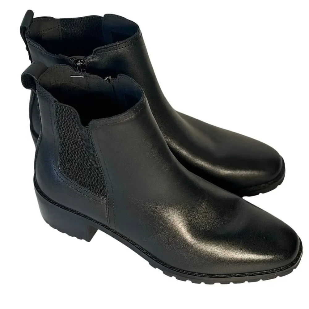 Easy Spirit Women's Black Chelsea Ankle Boots US 8.5M Side Zip – Pre-Owned